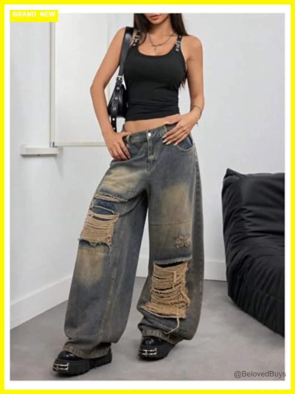 Ribbed Square Neck Crop Tank Top Y2k Slim Fit Sleeveless